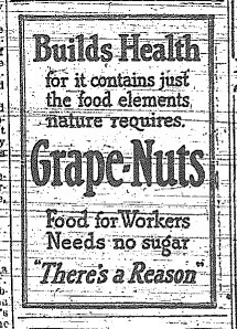 Grape nuts ad