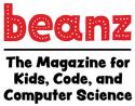 logo for beanz: the Magazine for Kids, Code, and Computer Science