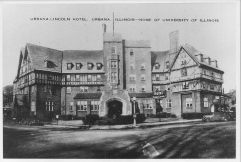 The Urbana Lincoln Hotel as completed, ca. 1940.
