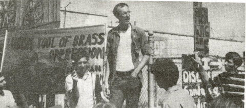 Photograph taken of protesters at the demonstration on September 19, 1970. Vol.2 No. 8 of A Four-Year Bummer Photograph taken of protesters at the demonstration on September 19, 1970. Vol.2 No. 8 of A Four-Year Bummer