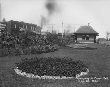 Illinois Central Railroad depot, Champaign, 1904