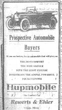 Advertisement for Hupmobile, Couier, July 3, 1920 