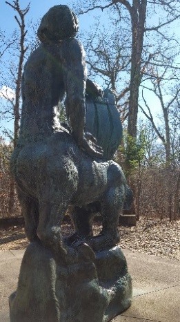 The death of the last centaur sculpture at Allerton