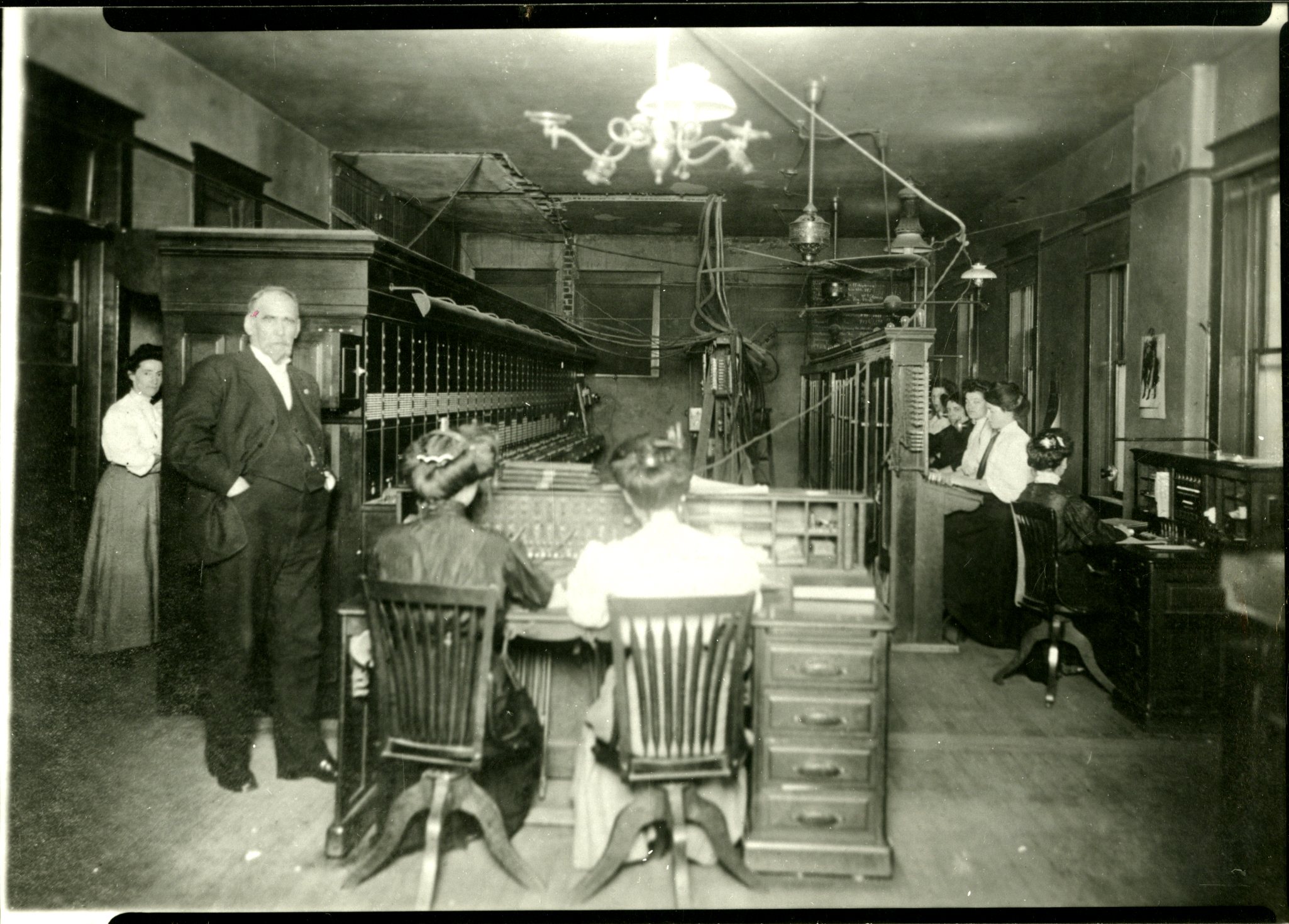 Telephone switchboard, undated 