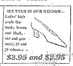 Sholem Shoe Store Ad