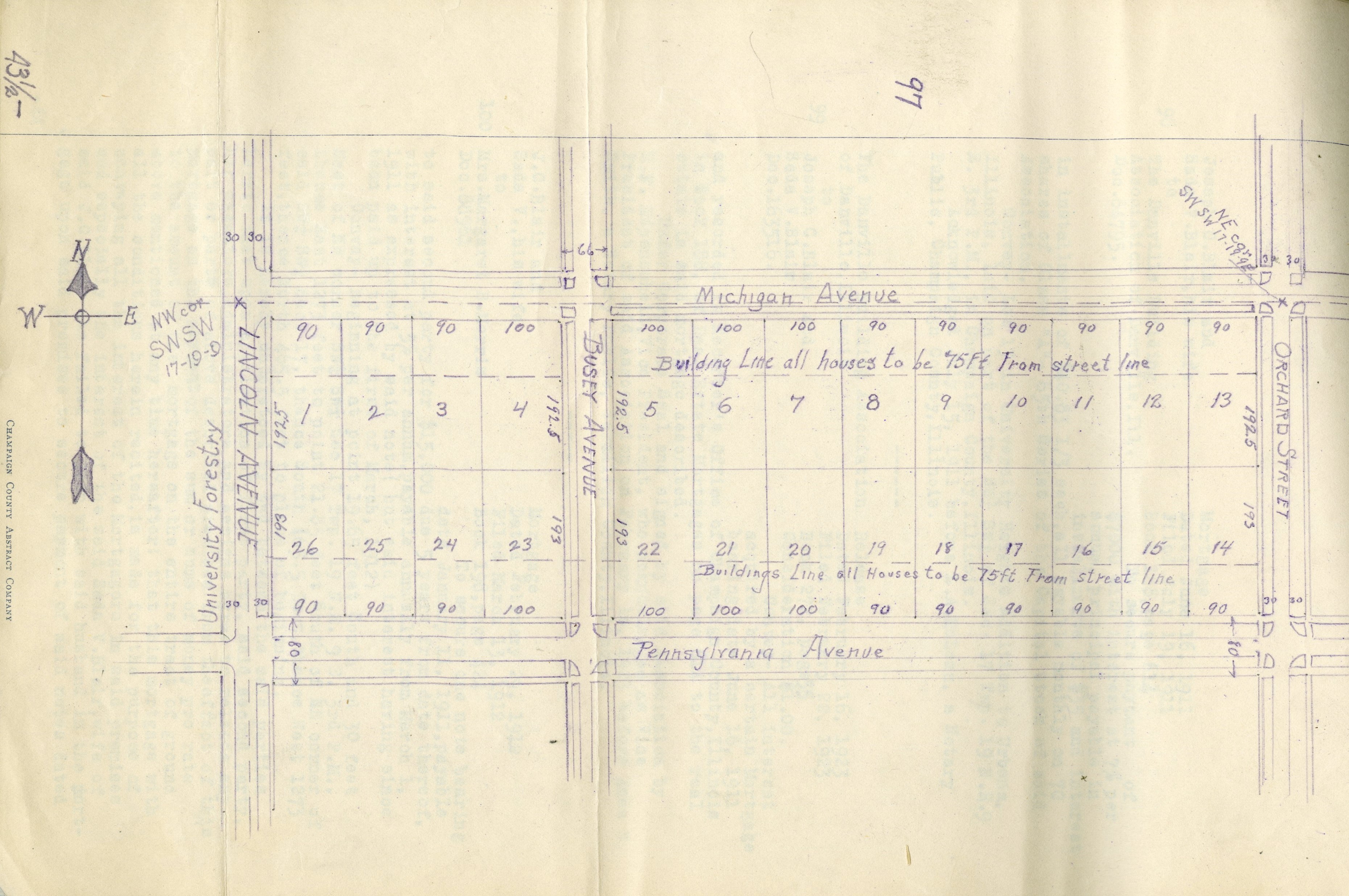 Title Abstract Subdivision Plats