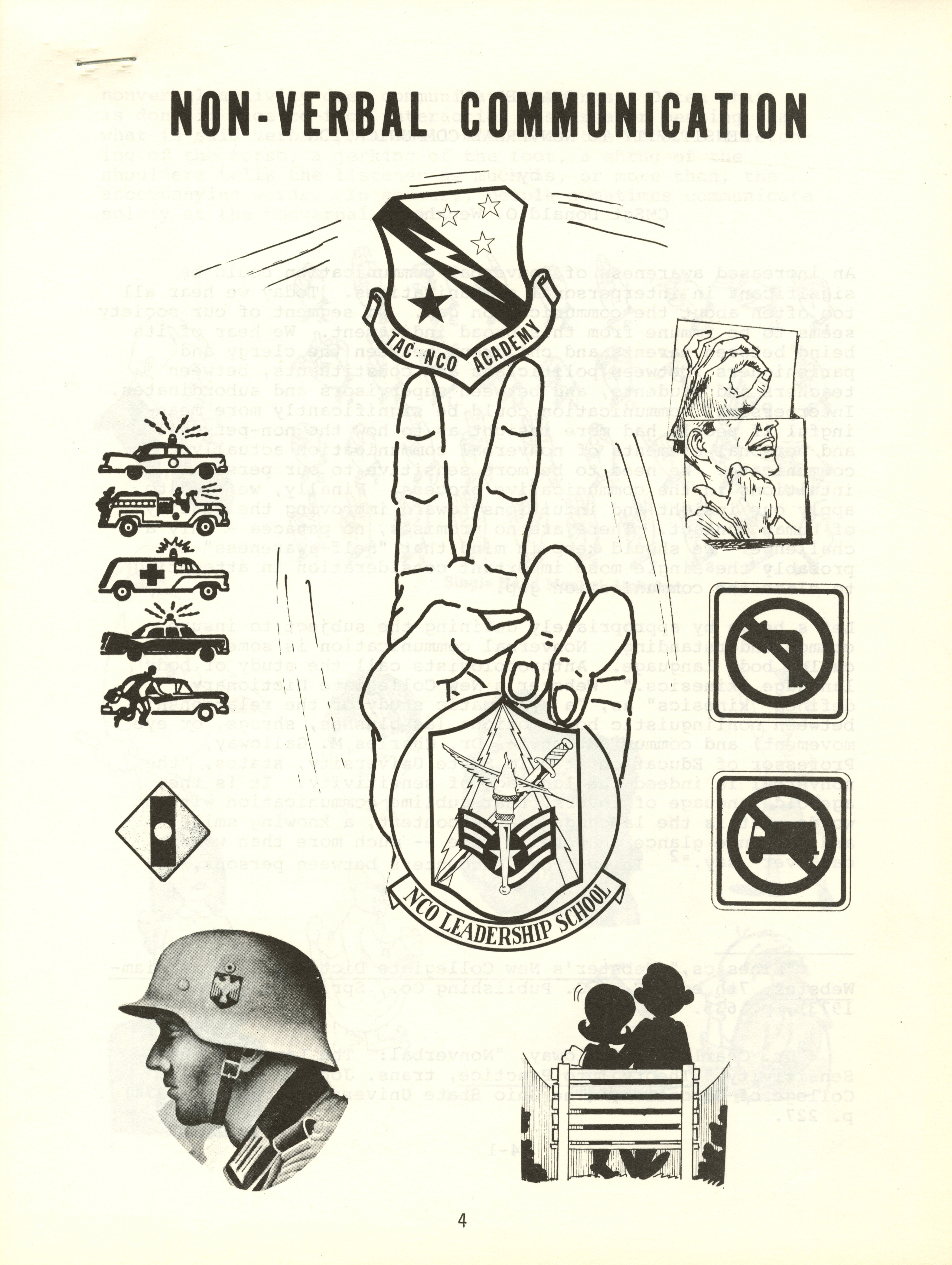 Donald Weckhorst's instruction booklet for his class on Non-Verbal Communication