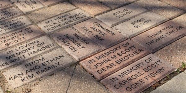 Personalized Cherry Alley pavers.