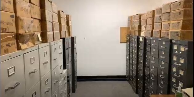 photograph of file cabinets