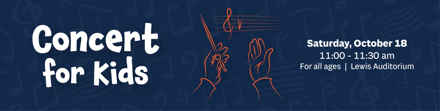 Concert for Kids on Saturday, October 18 at 11:00 am