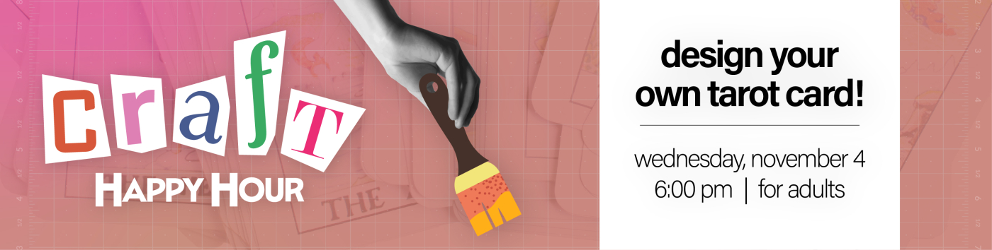 Craft Happy Hour on Wednesday, November 4 at 6:00 pm