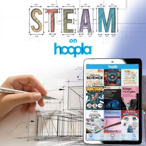 STEAM on Hoopla graphic