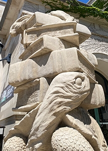 Library statue