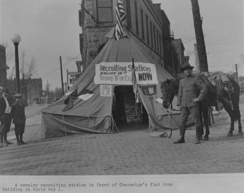 WWI recruiting station, Champaign, IL