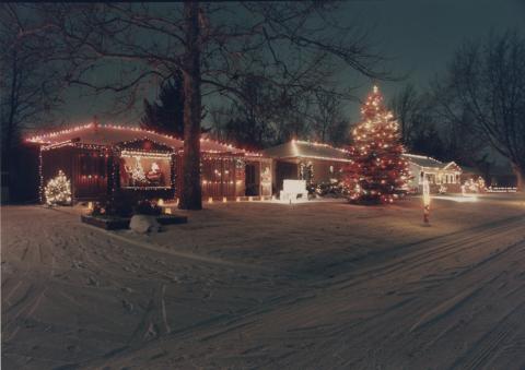 A snow covered Candlestick Lane.