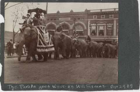 Circus Parade, Champaign, IL, 1909 