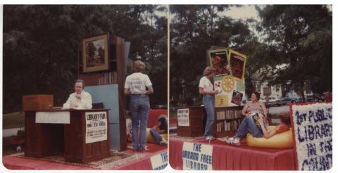 Library Float, July 4, 1979