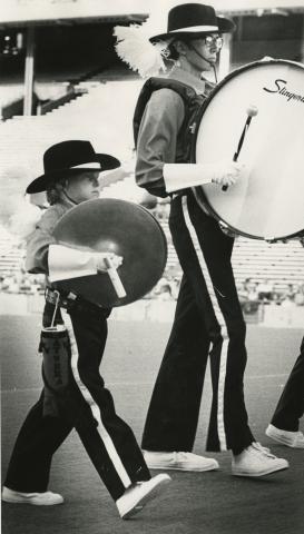 Marching band, July 4, 1977, Urbana, IL