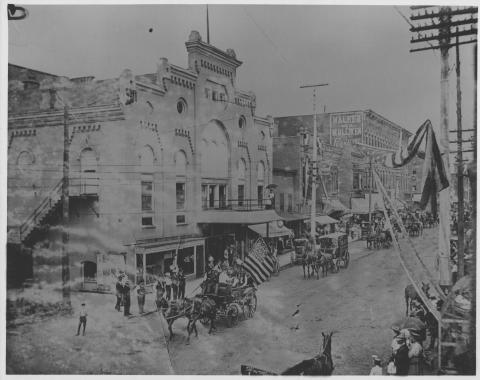 1890 Fourth of July Parade on Neil Street. 