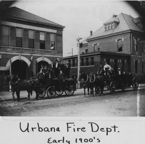 Urbana Fire Department, early 1900s 