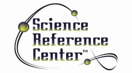 Science Reference Center in blue text that fades vertically down to green