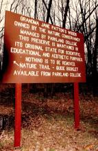 sign for Patton Woods