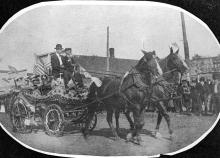 1904 Parade with Horse-drawn Carriage
