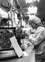 Factory worker at Magnavox, Urbana, Illinois