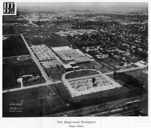 Photo from a pamphlet advertising the sale of the Magnavox site in Urbana