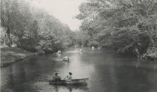 Canoes on Crystal Lake, published in the Evening Courier, 1945