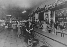 Vriner’s Confectionery interior, 1955