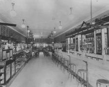 Vriner’s Confectionery interior, ca 1919