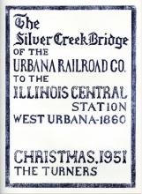 Urbana Railroad Company Silver Creek Bridge, Champaign, IL 1951 Inside