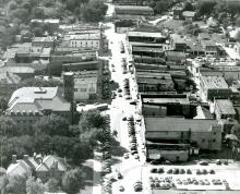 Main Street, Urbana, looking west, ca. 1945