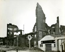 Remains of Flat Iron building, 1948