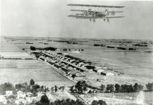 Barling Bomber flying over Chanute Field, October 1923
