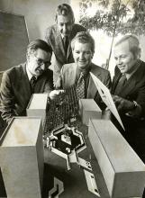 Businessmen: Richard Noel, left, William Dallenbach, Kyle Robeson, Michael Holem, 1973