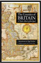 Book cover of The Counties of Great Britain - A Tudor Atlas by John Speed, printed 1988