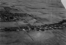Aerial photo of Chanute AFB and Rantoul, 1917-1930s 
